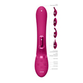 Vive Chou Double Action Interchangeable Rabbit Vibrator Pink - Adult Planet - Online Sex Toys Shop UK